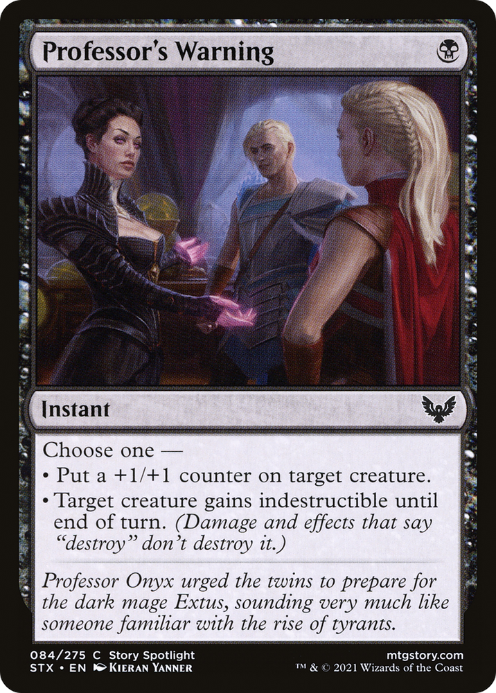Professor's Warning (STX-084) - Strixhaven: School of Mages