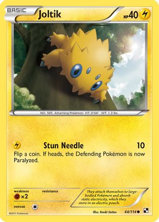 Joltik (44) 044/114  Black and White - Common