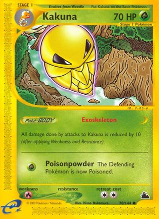 Kakuna 070  - Reverse Holofoil Skyridge - Common