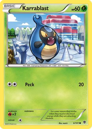 Karrablast 006  - Reverse Holofoil Plasma Blast - Common