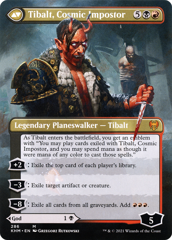Valki, God of Lies (Borderless) (KHM-286) - Kaldheim (Borderless)