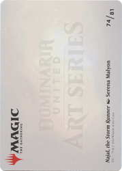 Najal, the Storm Runner // Najal, the Storm Runner (ADMU-074) - Dominaria United Art Series (Borderless)