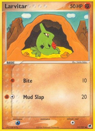 Larvitar 051/101  Dragon Frontiers - Common