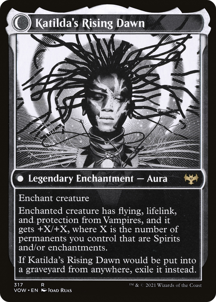 Katilda, Dawnhart Martyr (Showcase) (VOW-317) - Innistrad: Crimson Vow: (Showcase, Double Faced Transform) Foil