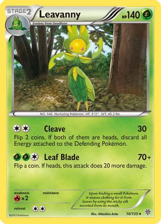 Leavanny 010  Plasma Storm - Rare