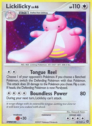 Lickilicky 012  - Reverse Holofoil Secret Wonders - Holo Rare