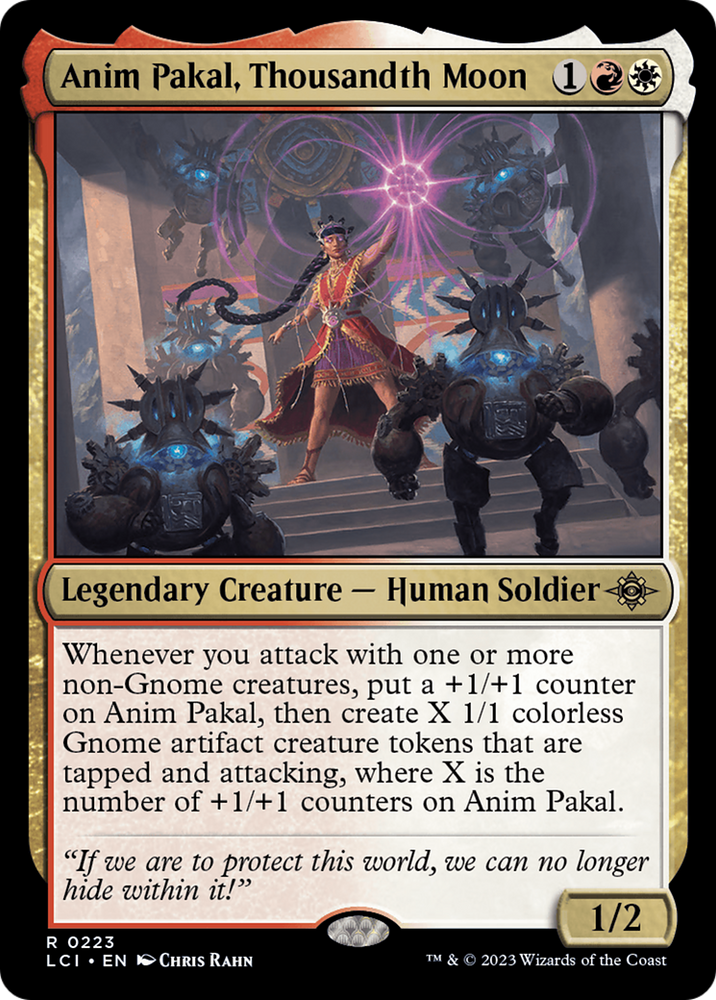Anim Pakal, Thousandth Moon (LCI-223) - The Lost Caverns of Ixalan Foil