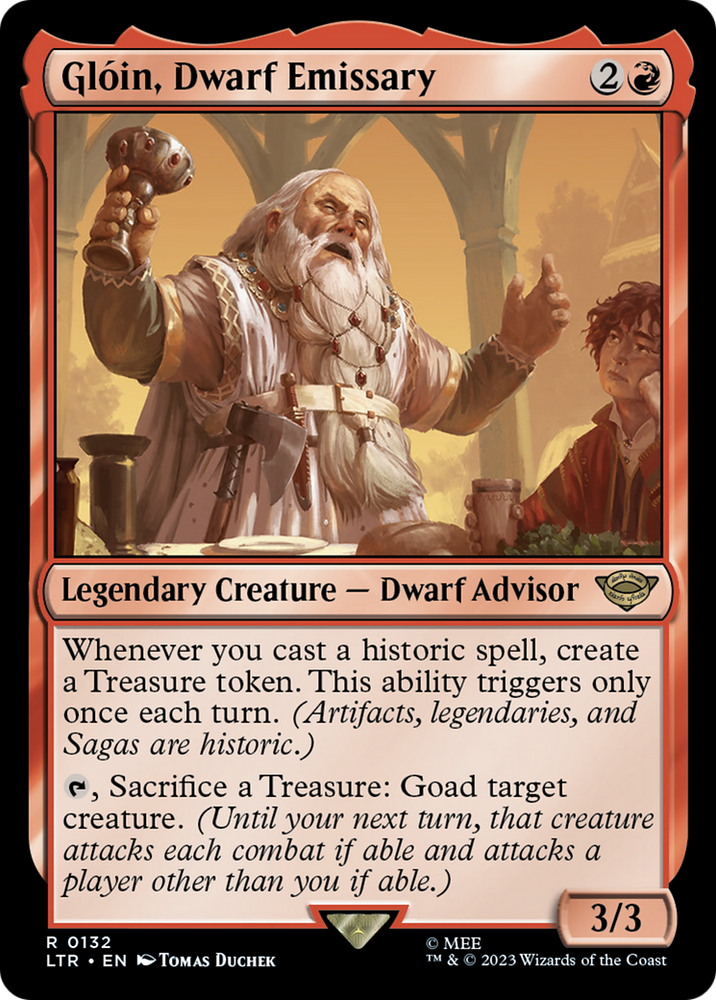 Gloin, Dwarf Emissary (LTR-132) - The Lord of the Rings: Tales of Middle-earth Foil
