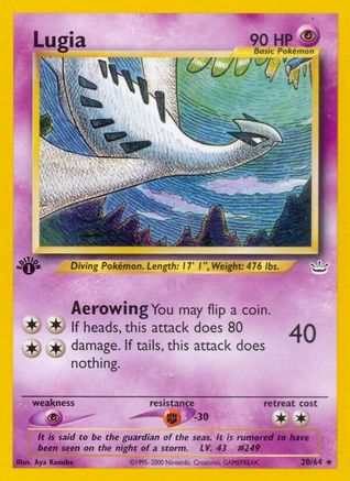 Lugia 020/64  - Unlimited Neo Revelation - Rare