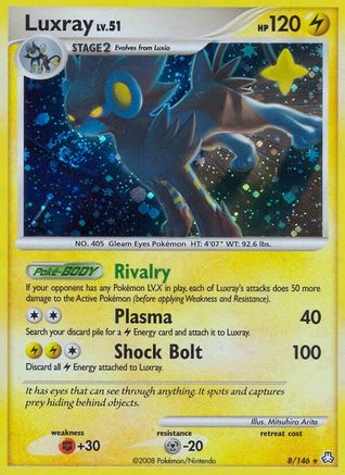 Luxray 008  - Reverse Holofoil Legends Awakened - Holo Rare