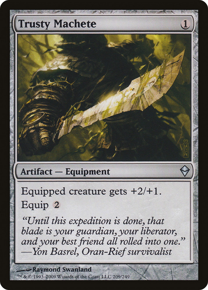 Trusty Machete (ZEN-209) - Zendikar Foil