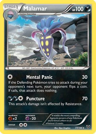 Malamar (77) 077  XY Base Set - Rare