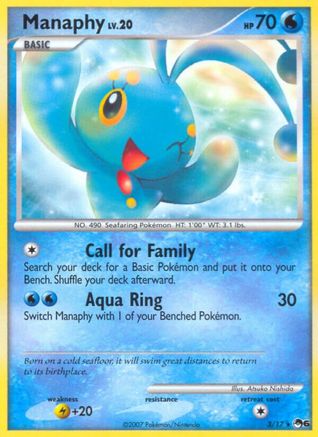 Manaphy 003/017  POP Series 6 - Rare