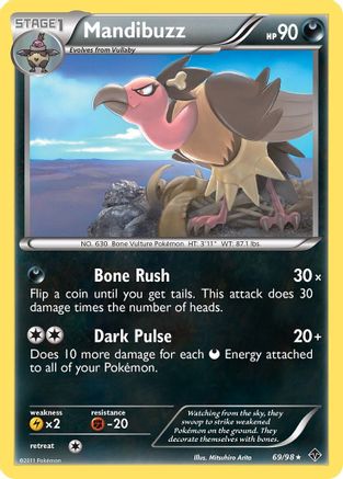 Mandibuzz 069  - Reverse Holofoil Emerging Powers - Rare