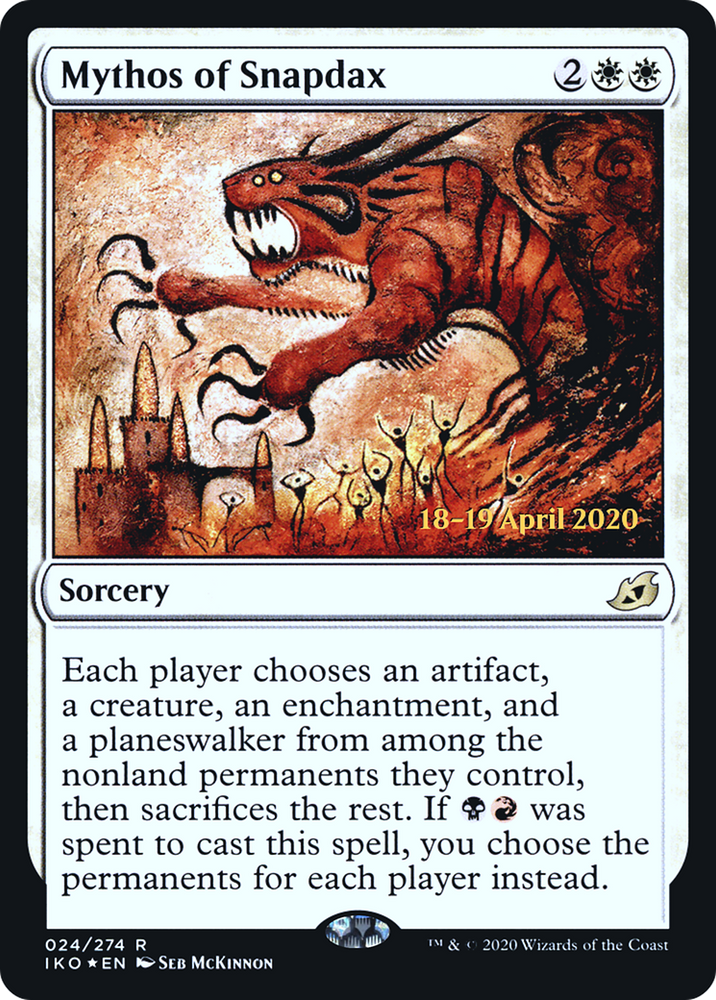 Mythos of Snapdax (PRE-024) - Ikoria: Lair of Behemoths Promos Foil