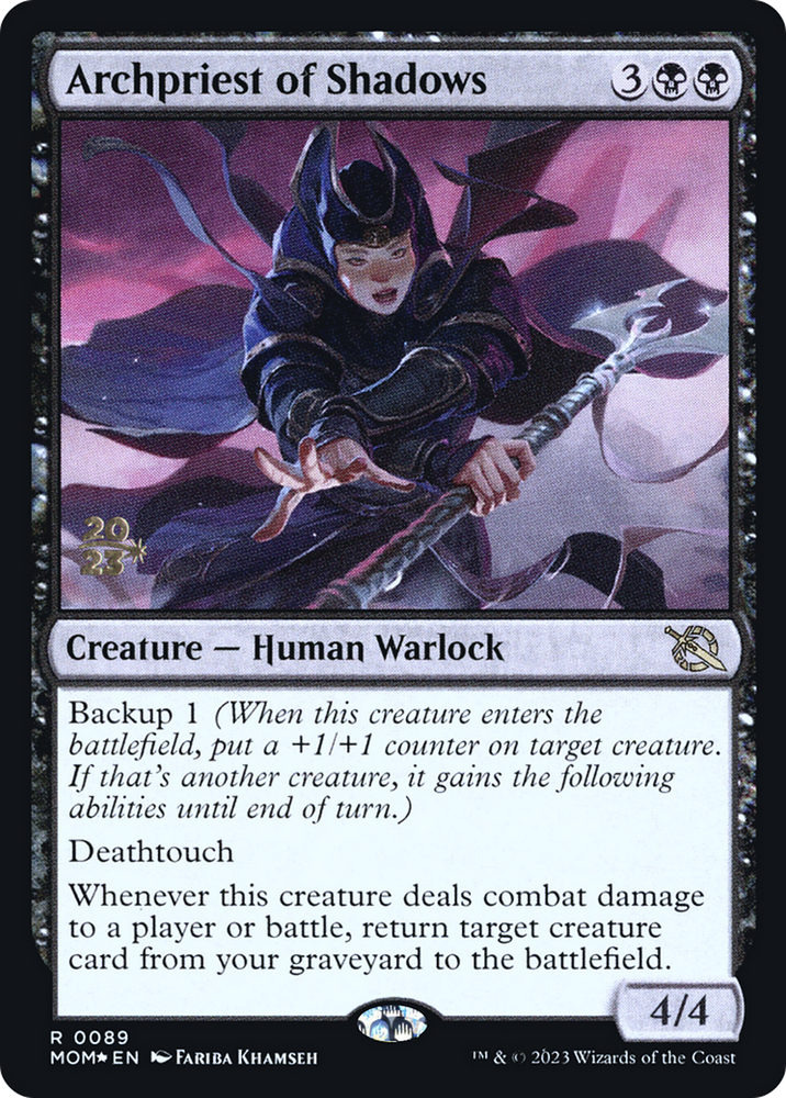 Archpriest of Shadows (PRE-89S) - March of the Machine Promos Foil