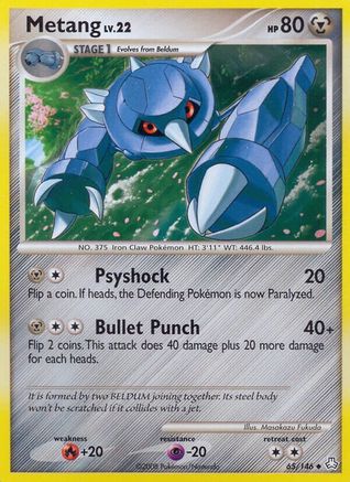 Metang (65) 065  - Reverse Holofoil Legends Awakened - Uncommon