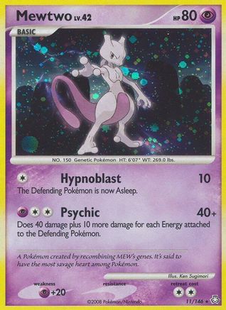 Mewtwo 011  - Reverse Holofoil Legends Awakened - Holo Rare