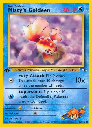 Misty's Goldeen (85) 085/132  - Unlimited Gym Heroes - Common
