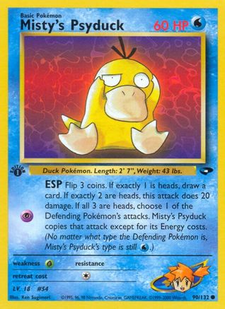 Misty's Psyduck 090/132  - Unlimited Gym Challenge - Common