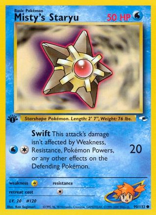 Misty's Staryu 090/132  - Unlimited Gym Heroes - Common