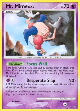 Mr. Mime 037  - Reverse Holofoil Supreme Victors - Rare