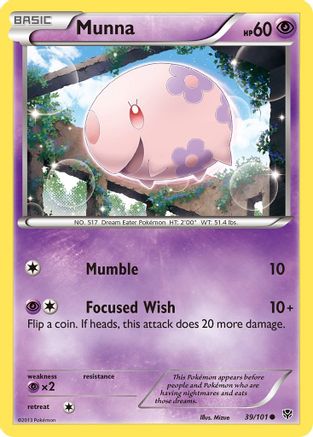 Munna 039  - Reverse Holofoil Plasma Blast - Common