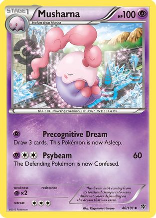 Musharna 040  Plasma Blast - Uncommon