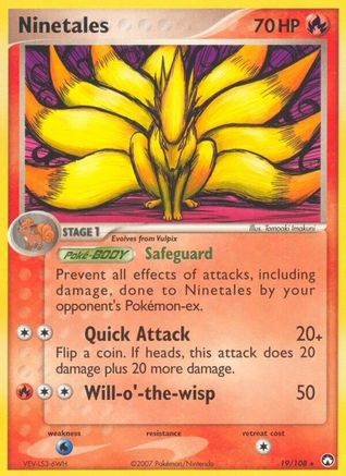 Ninetales 019/108  Power Keepers - Rare