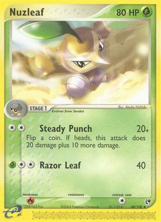 Nuzleaf 048/100  Sandstorm - Uncommon