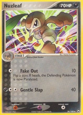 Nuzleaf 036/108  Power Keepers - Uncommon