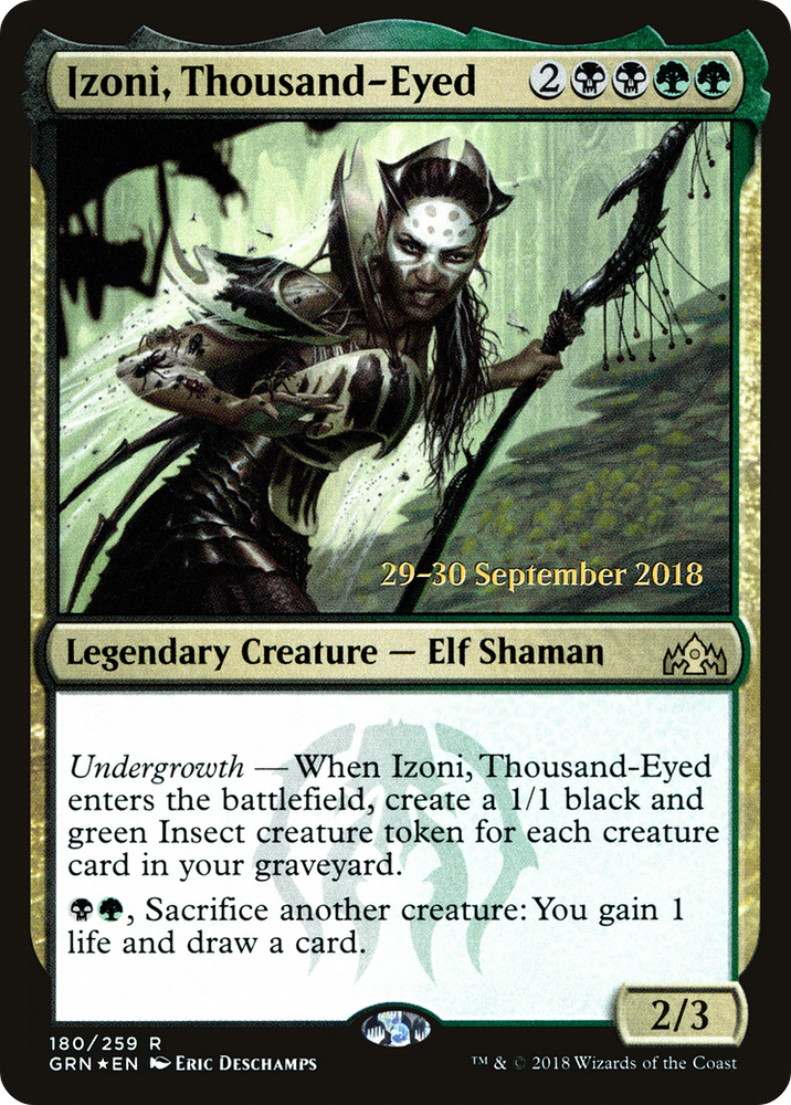 Izoni, Thousand-Eyed (PRE-180) - Guilds of Ravnica Promos Foil