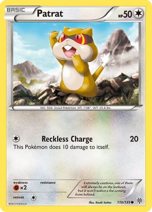 Patrat (110) 110  - Reverse Holofoil Plasma Storm - Common