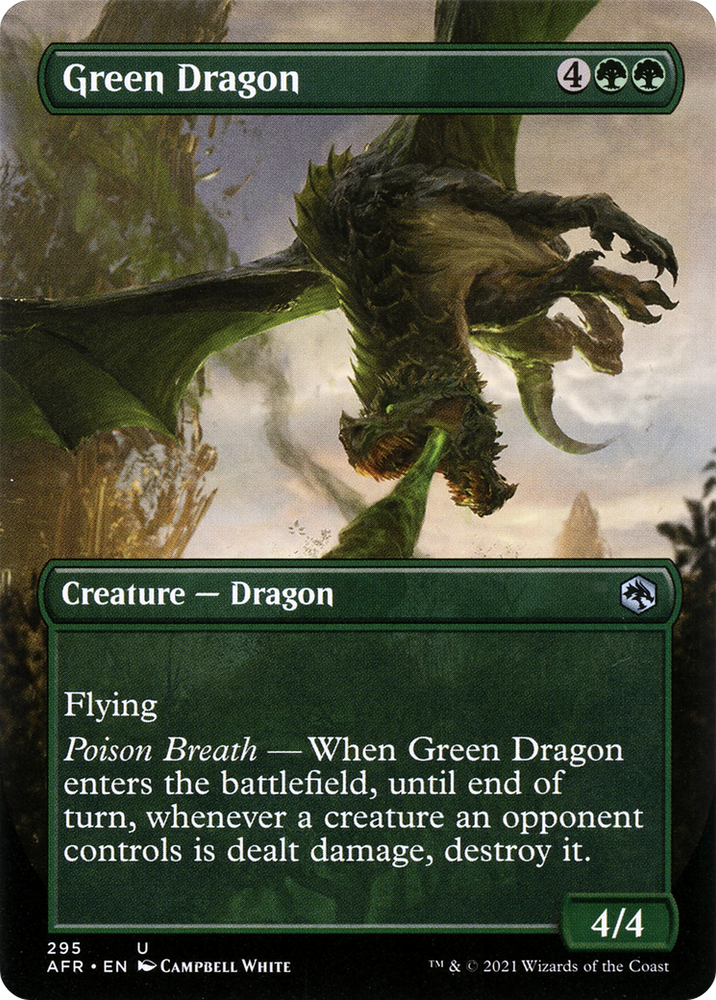 Green Dragon (Borderless) (AFR-295) - Adventures in the Forgotten Realms (Borderless)