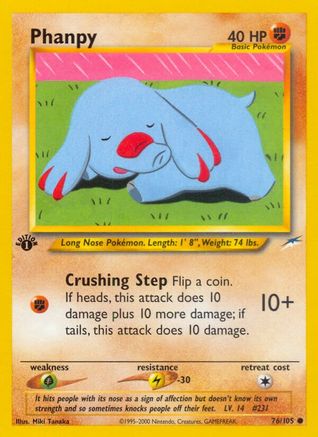 Phanpy 076/105  - Unlimited Neo Destiny - Common