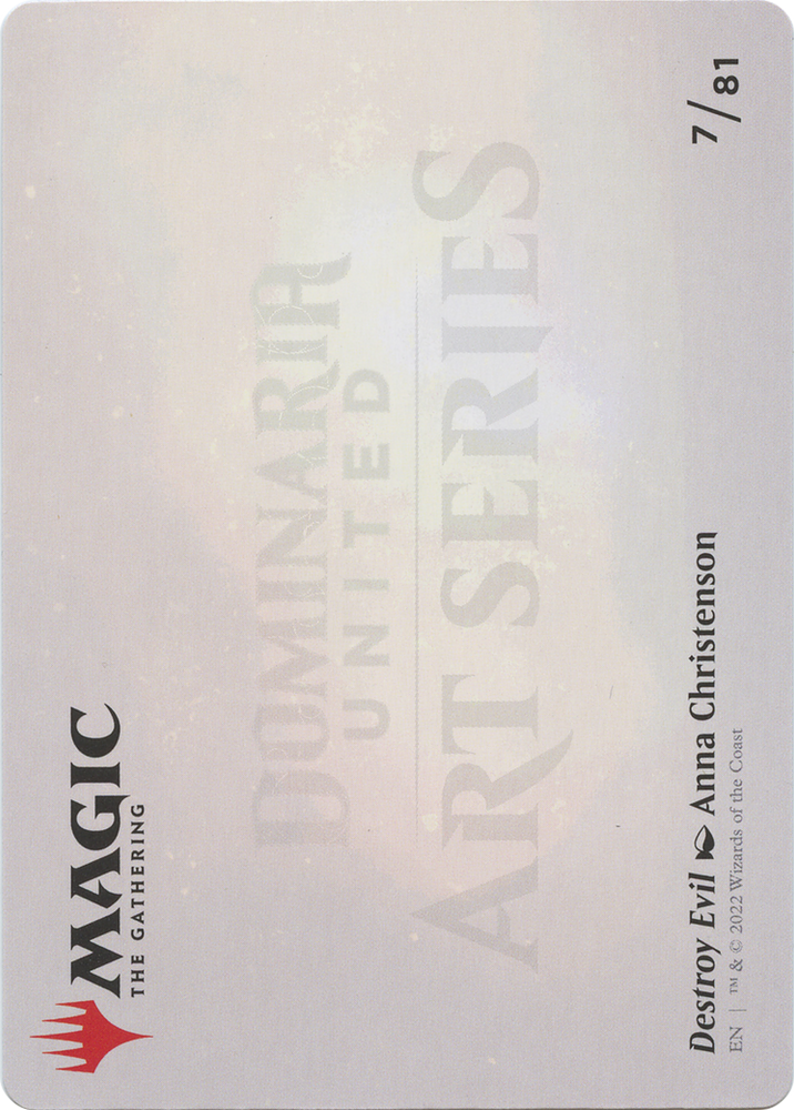 Destroy Evil // Destroy Evil (ADMU-007) - Dominaria United Art Series (Borderless) Foil