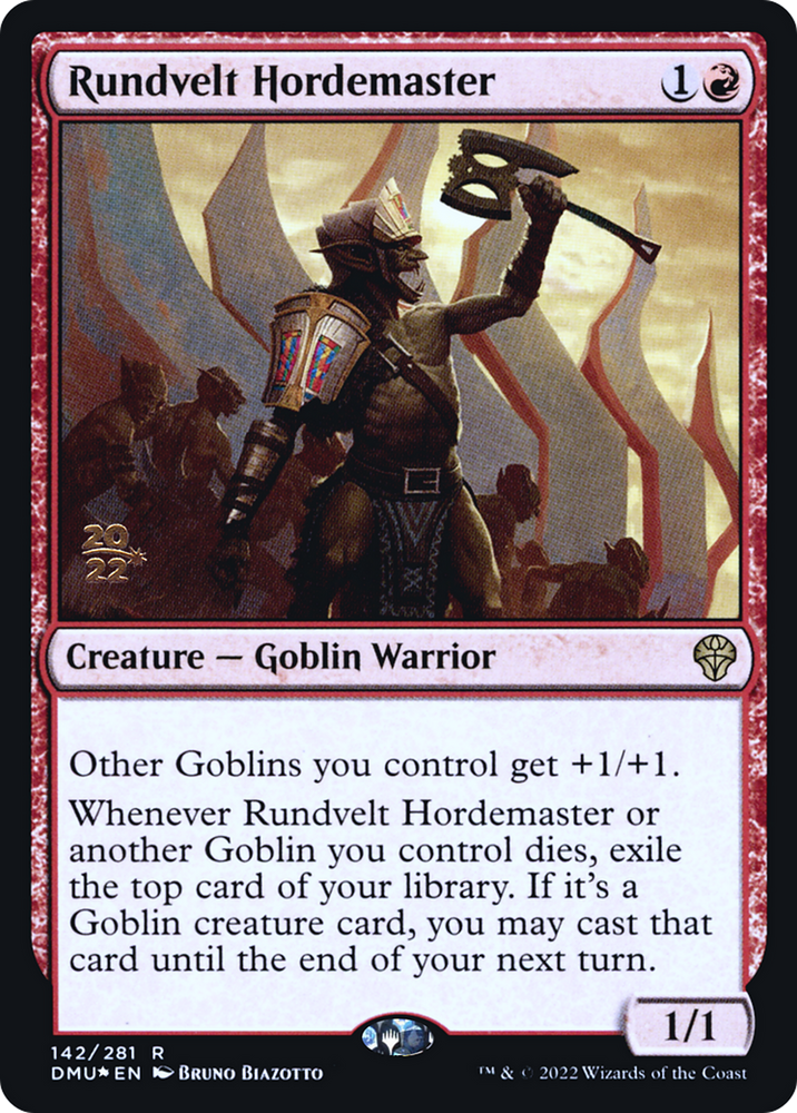 Rundvelt Hordemaster (PRE-142S) - Dominaria United Promos Foil