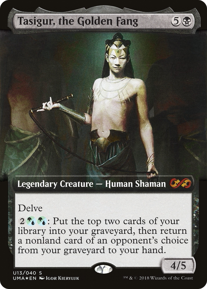 Tasigur, the Golden Fang (UMA:BT-U13) - Ultimate Box Topper: (Extended Art) Foil