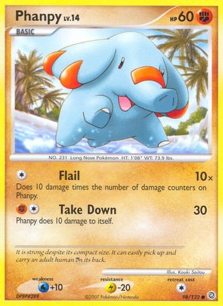 Phanpy 098/132  Secret Wonders - Common