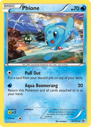 Phione 036/113  Legendary Treasures - Rare