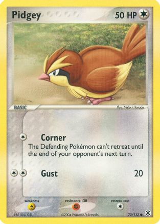 Pidgey 073/112  - Reverse Holofoil FireRed & LeafGreen - Common