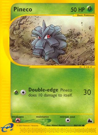 Pineco (86) 086  - Reverse Holofoil Skyridge - Common