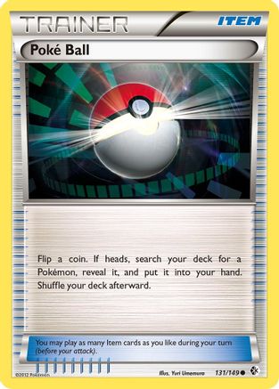 Poke Ball 131  - Reverse Holofoil Boundaries Crossed - Common