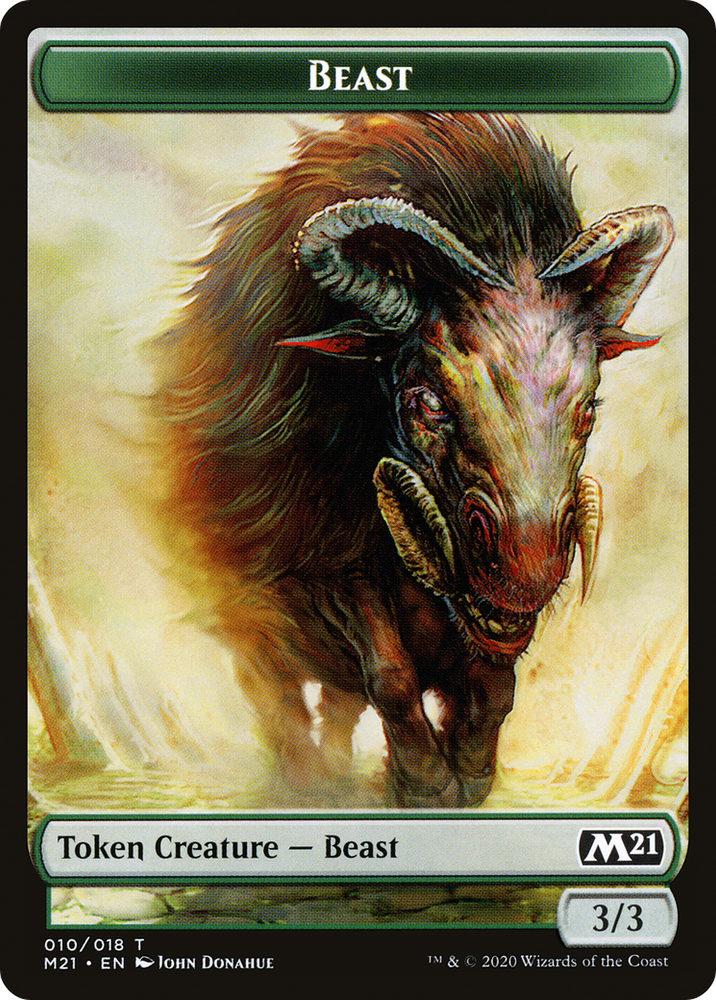 Beast (TM21-010) - Core Set 2021 Tokens Foil