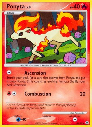 Ponyta (46) 046  - Reverse Holofoil Arceus - Uncommon