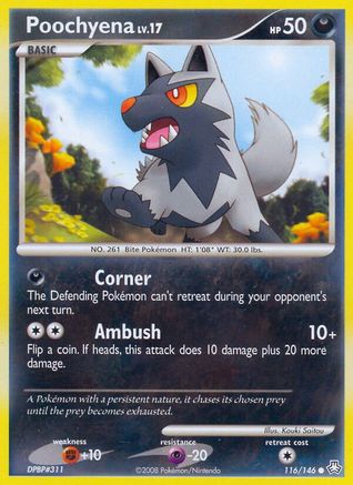 Poochyena 116  - Reverse Holofoil Legends Awakened - Common