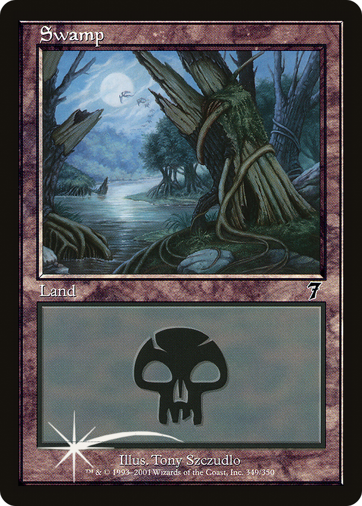 Swamp (349) (7ED-349★) - Seventh Edition Foil