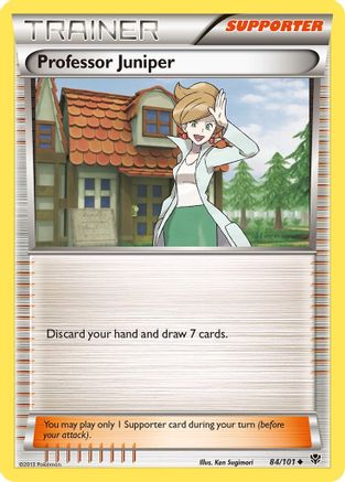 Professor Juniper 084/101  - Reverse Holofoil Plasma Blast - Uncommon