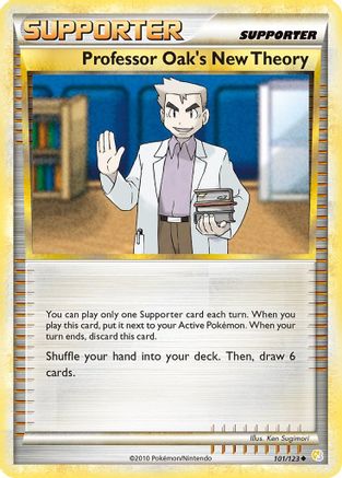 Professor Oak's New Theory 101/123  HeartGold SoulSilver - Uncommon