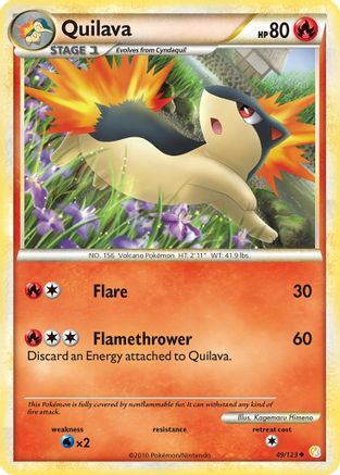 Quilava 049/123  HeartGold SoulSilver - Uncommon
